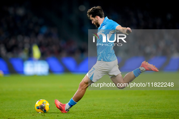 Khvicha Kvaratskhelia of SSC Napoli during the serie Serie A Enilive match between SSC Napoli and AS Roma at Stadio Diego Armando Maradona o...