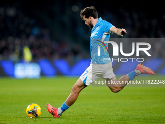 Khvicha Kvaratskhelia of SSC Napoli during the serie Serie A Enilive match between SSC Napoli and AS Roma at Stadio Diego Armando Maradona o...