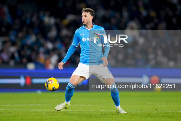 Amir Rrahmani of SSC Napoli during the serie Serie A Enilive match between SSC Napoli and AS Roma at Stadio Diego Armando Maradona on Novemb...