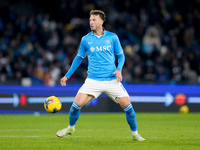 Amir Rrahmani of SSC Napoli during the serie Serie A Enilive match between SSC Napoli and AS Roma at Stadio Diego Armando Maradona on Novemb...