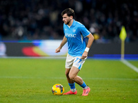 Khvicha Kvaratskhelia of SSC Napoli during the serie Serie A Enilive match between SSC Napoli and AS Roma at Stadio Diego Armando Maradona o...