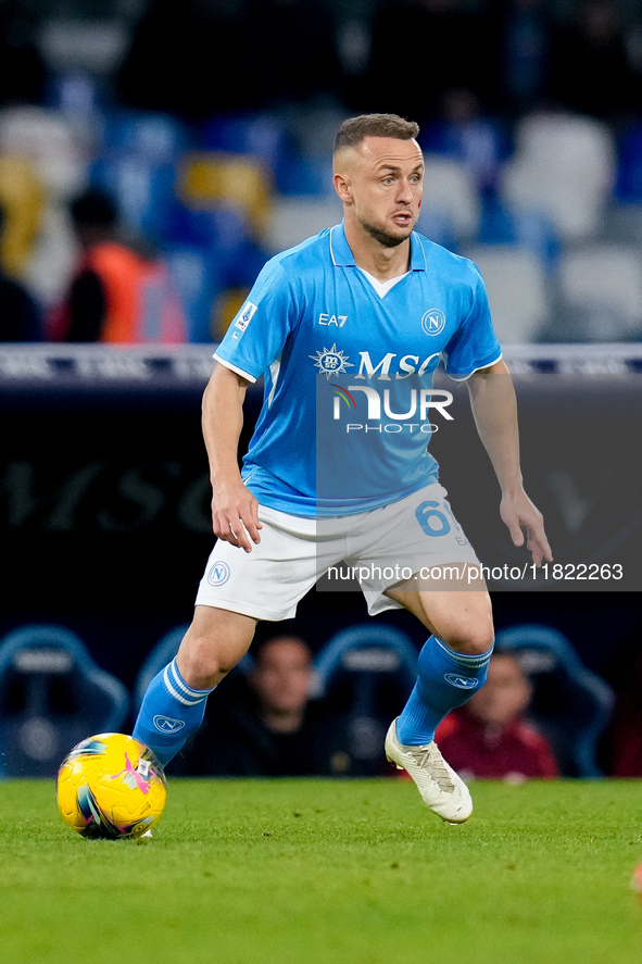 Stanislav Lobotka of SSC Napoli during the serie Serie A Enilive match between SSC Napoli and AS Roma at Stadio Diego Armando Maradona on No...