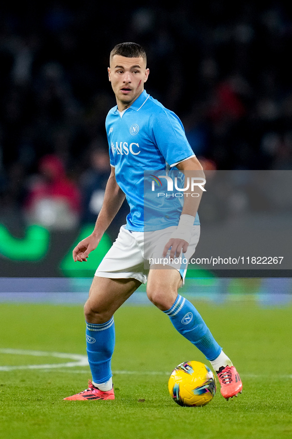 Alessandro Buongiorno of SSC Napoli during the serie Serie A Enilive match between SSC Napoli and AS Roma at Stadio Diego Armando Maradona o...