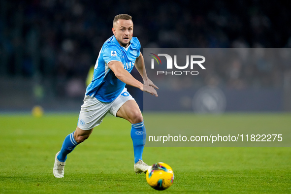 Stanislav Lobotka of SSC Napoli during the serie Serie A Enilive match between SSC Napoli and AS Roma at Stadio Diego Armando Maradona on No...