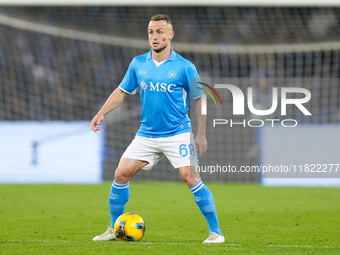 Stanislav Lobotka of SSC Napoli during the serie Serie A Enilive match between SSC Napoli and AS Roma at Stadio Diego Armando Maradona on No...