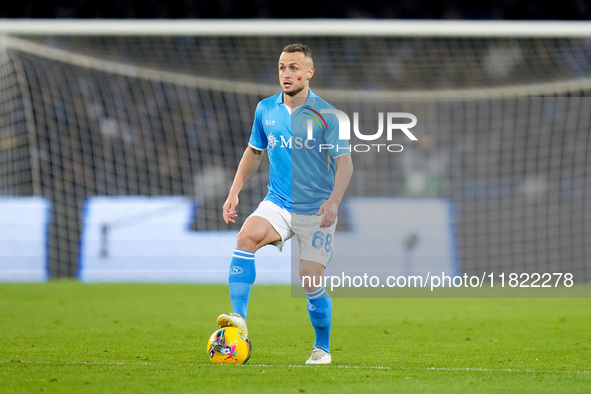 Stanislav Lobotka of SSC Napoli during the serie Serie A Enilive match between SSC Napoli and AS Roma at Stadio Diego Armando Maradona on No...