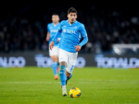 Mathias Olivera of SSC Napoli during the serie Serie A Enilive match between SSC Napoli and AS Roma at Stadio Diego Armando Maradona on Nove...