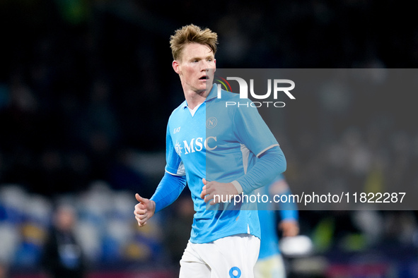 Scott McTominay of SSC Napoli during the serie Serie A Enilive match between SSC Napoli and AS Roma at Stadio Diego Armando Maradona on Nove...