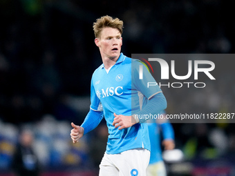 Scott McTominay of SSC Napoli during the serie Serie A Enilive match between SSC Napoli and AS Roma at Stadio Diego Armando Maradona on Nove...