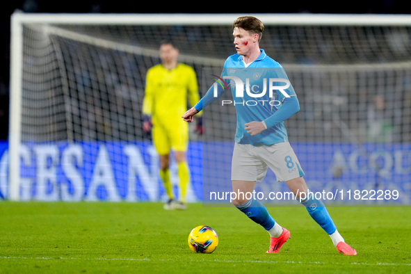 Scott McTominay of SSC Napoli during the serie Serie A Enilive match between SSC Napoli and AS Roma at Stadio Diego Armando Maradona on Nove...