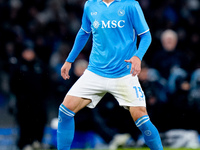 Amir Rrahmani of SSC Napoli during the serie Serie A Enilive match between SSC Napoli and AS Roma at Stadio Diego Armando Maradona on Novemb...