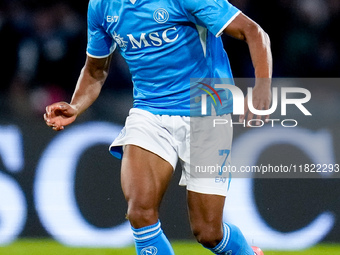 David Neres of SSC Napoli during the serie Serie A Enilive match between SSC Napoli and AS Roma at Stadio Diego Armando Maradona on November...