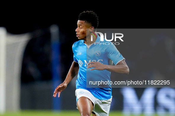 David Neres of SSC Napoli during the serie Serie A Enilive match between SSC Napoli and AS Roma at Stadio Diego Armando Maradona on November...