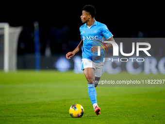 David Neres of SSC Napoli during the serie Serie A Enilive match between SSC Napoli and AS Roma at Stadio Diego Armando Maradona on November...