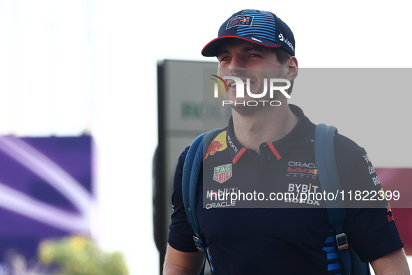 Max Verstappen of Red Bull Racing before Sprint ahead of the Formula 1 Grand Prix of Qatar at Lusail International Circuit in Lusail, Qatar...