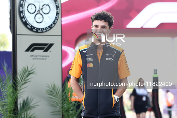 Lando Norris of McLaren before Sprint ahead of the Formula 1 Grand Prix of Qatar at Lusail International Circuit in Lusail, Qatar on Novembe...