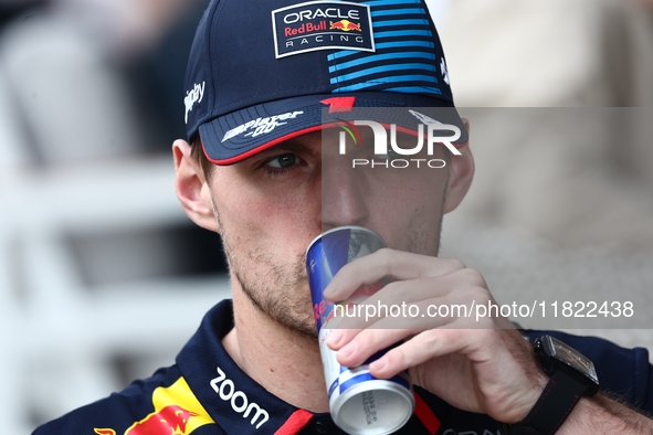 Max Verstappen of Red Bull Racing before Sprint ahead of the Formula 1 Grand Prix of Qatar at Lusail International Circuit in Lusail, Qatar...