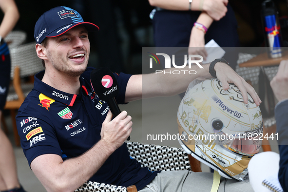 Max Verstappen of Red Bull Racing before Sprint ahead of the Formula 1 Grand Prix of Qatar at Lusail International Circuit in Lusail, Qatar...