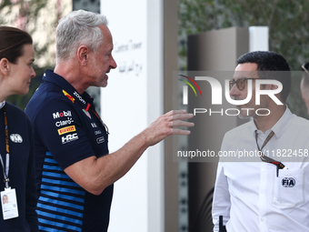 Jonathan Weathley and Rui Marques before Sprint ahead of the Formula 1 Grand Prix of Qatar at Lusail International Circuit in Lusail, Qatar...