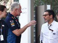 Jonathan Weathley and Rui Marques before Sprint ahead of the Formula 1 Grand Prix of Qatar at Lusail International Circuit in Lusail, Qatar...