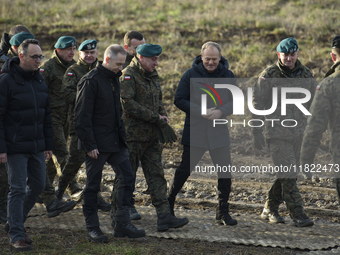 From left to right: Minister of Infrastructure Dariusz Klimczak, Deputy Minister of National Defense Cezary Tomczyk, Col. Tomasz Sawczuk, Pr...