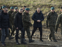 From left to right: Minister of Infrastructure Dariusz Klimczak, Deputy Minister of National Defense Cezary Tomczyk, Col. Tomasz Sawczuk, Pr...