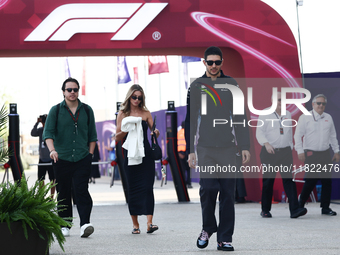 Flavy Barla and Esteban Ocon of Alpine before Sprint ahead of the Formula 1 Grand Prix of Qatar at Lusail International Circuit in Lusail, Q...