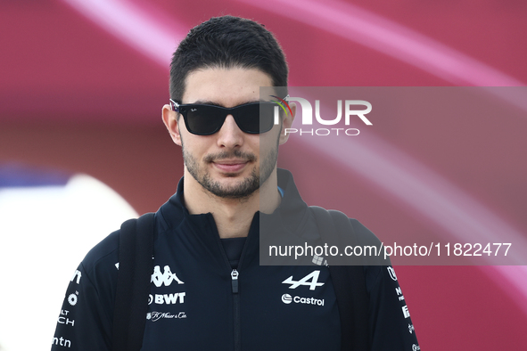 Esteban Ocon of Alpine before Sprint ahead of the Formula 1 Grand Prix of Qatar at Lusail International Circuit in Lusail, Qatar on November...