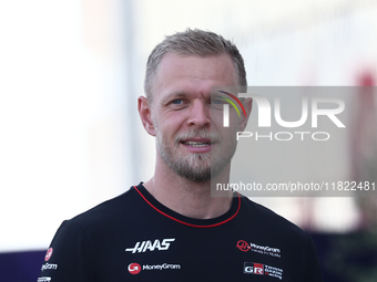 Kevin Magnussen of Haas before Sprint ahead of the Formula 1 Grand Prix of Qatar at Lusail International Circuit in Lusail, Qatar on Novembe...