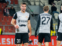 Igor Orlikowski participates in the game between KS Cracovia and Zaglebie Lubin in Krakow, Poland, on November 29, 2024. This is a PKO BP Ek...