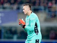 Lukasz Skorupski of Bologna FC during the UEFA Champions League 2024/25 League Phase MD5 match between Bologna FC and LOSC Lille at Stadio R...