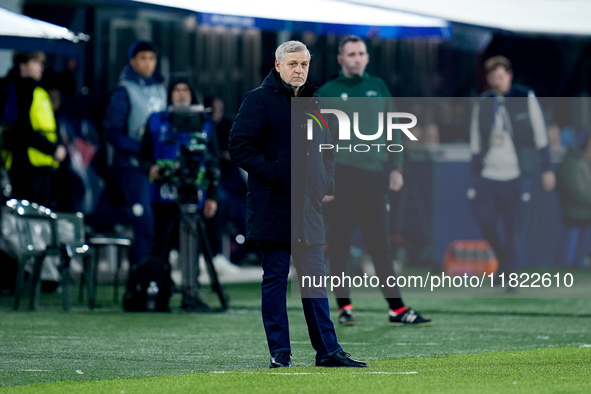 Bruno Genesio head coach of Losc Lille looks on during the UEFA Champions League 2024/25 League Phase MD5 match between Bologna FC and LOSC...