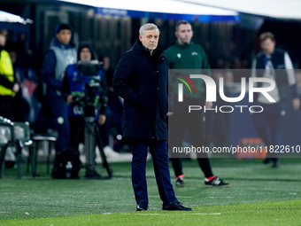 Bruno Genesio head coach of Losc Lille looks on during the UEFA Champions League 2024/25 League Phase MD5 match between Bologna FC and LOSC...