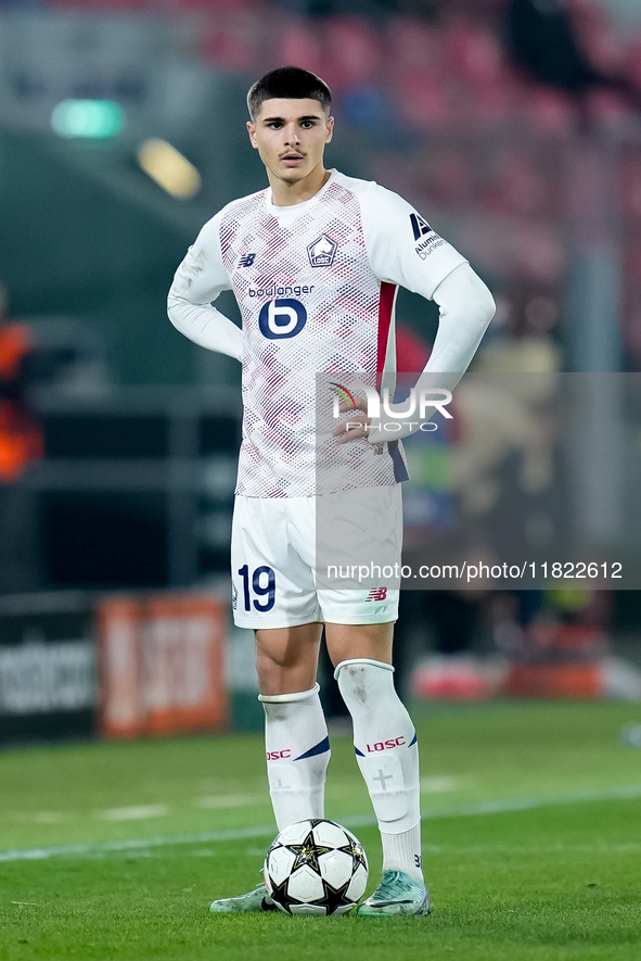 Matias Fernandez-Pardo of LOSC Lille looks on during the UEFA Champions League 2024/25 League Phase MD5 match between Bologna FC and LOSC Li...