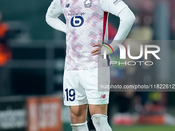 Matias Fernandez-Pardo of LOSC Lille looks on during the UEFA Champions League 2024/25 League Phase MD5 match between Bologna FC and LOSC Li...