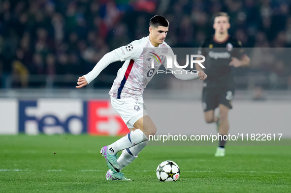 Matias Fernandez-Pardo of LOSC Lille during the UEFA Champions League 2024/25 League Phase MD5 match between Bologna FC and LOSC Lille at St...