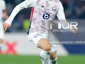 Matias Fernandez-Pardo of LOSC Lille during the UEFA Champions League 2024/25 League Phase MD5 match between Bologna FC and LOSC Lille at St...