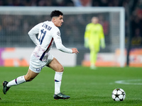 Osame Sahraoui of LOSC Lille during the UEFA Champions League 2024/25 League Phase MD5 match between Bologna FC and LOSC Lille at Stadio Ren...