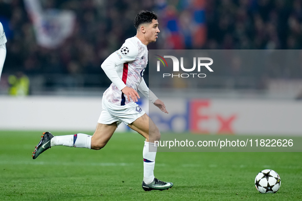 Osame Sahraoui of LOSC Lille during the UEFA Champions League 2024/25 League Phase MD5 match between Bologna FC and LOSC Lille at Stadio Ren...