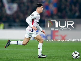 Osame Sahraoui of LOSC Lille during the UEFA Champions League 2024/25 League Phase MD5 match between Bologna FC and LOSC Lille at Stadio Ren...