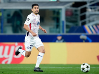 Benjamin Andre' of LOSC Lille during the UEFA Champions League 2024/25 League Phase MD5 match between Bologna FC and LOSC Lille at Stadio Re...