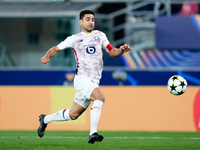 Benjamin Andre' of LOSC Lille during the UEFA Champions League 2024/25 League Phase MD5 match between Bologna FC and LOSC Lille at Stadio Re...