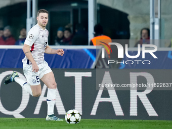 Gabriel Gudmundsson of LOSC Lille during the UEFA Champions League 2024/25 League Phase MD5 match between Bologna FC and LOSC Lille at Stadi...