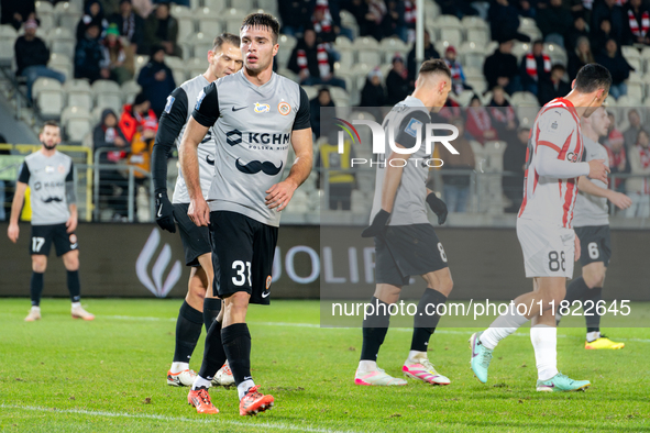 Igor Orlikowski participates in the game between KS Cracovia and Zaglebie Lubin in Krakow, Poland, on November 29, 2024. This is a PKO BP Ek...