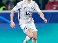 Gabriel Gudmundsson of LOSC Lille during the UEFA Champions League 2024/25 League Phase MD5 match between Bologna FC and LOSC Lille at Stadi...