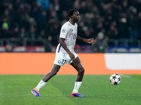 Ngal'ayel Mukau of LOSC Lille during the UEFA Champions League 2024/25 League Phase MD5 match between Bologna FC and LOSC Lille at Stadio Re...