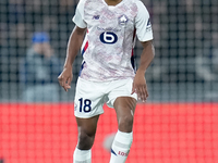 Bafode' Diakite' of LOSC Lille during the UEFA Champions League 2024/25 League Phase MD5 match between Bologna FC and LOSC Lille at Stadio R...