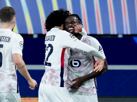 Ngal'ayel Mukau of LOSC Lille celebrates after scoring second goal during the UEFA Champions League 2024/25 League Phase MD5 match between B...