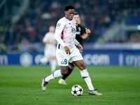 Jonathan David of LOSC Lille during the UEFA Champions League 2024/25 League Phase MD5 match between Bologna FC and LOSC Lille at Stadio Ren...