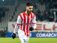 Ajdin Hasic participates in the game between KS Cracovia and Zaglebie Lubin in Krakow, Poland, on November 29, 2024. This is a PKO BP Ekstra...